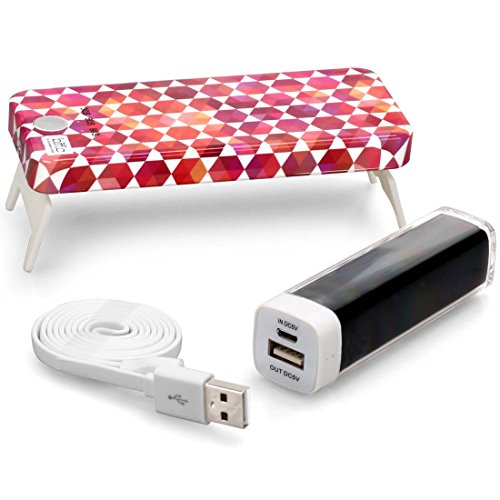 BMC 9W LED Collapsible Legged Mobile Gel Lamp with 2600 mAh Power Bank Set