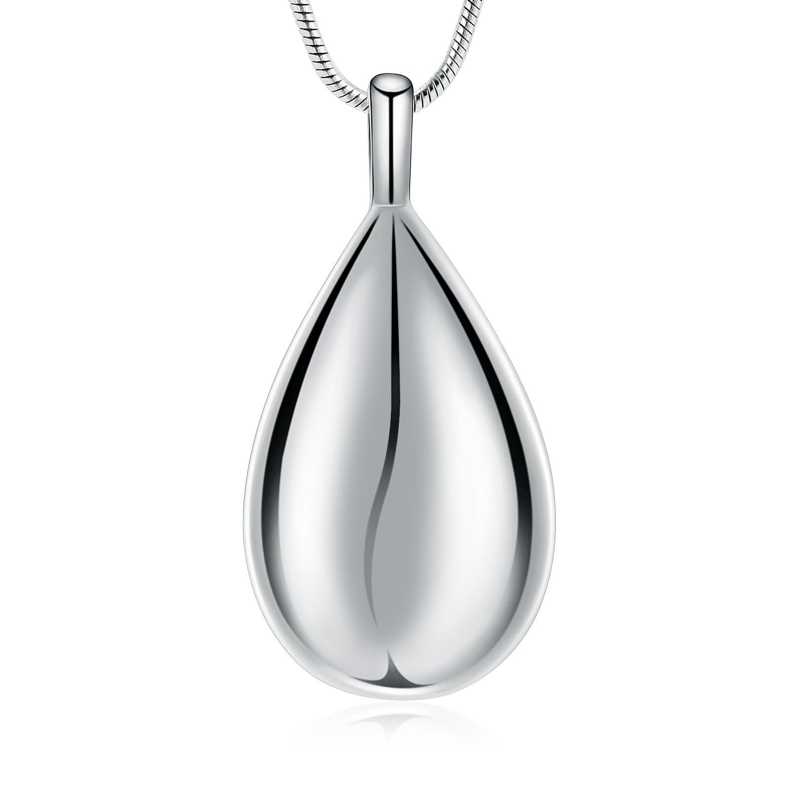 memorial jewelry Carved Teardrop Keepsake Ashes Necklace Urn Pendant Cremation Always in my heart