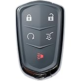 Car Key Fob Keyless Entry Remote 433MHz 13598516 / 13510245 / HYQ2EB for Cadillac XT5 2018-2019 for Cadillac XT4 2019 | 5 Buttons