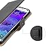 HOOMIL Case Compatible with Samsung Galaxy Note 4, Premium Leather Flip Wallet Phone Case for Samsung Galaxy Note 4 Cover - Black
