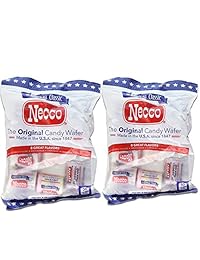 Necco la oblea de caramelo original, sin grasa, sin gluten, 4 oz (2 unidades)