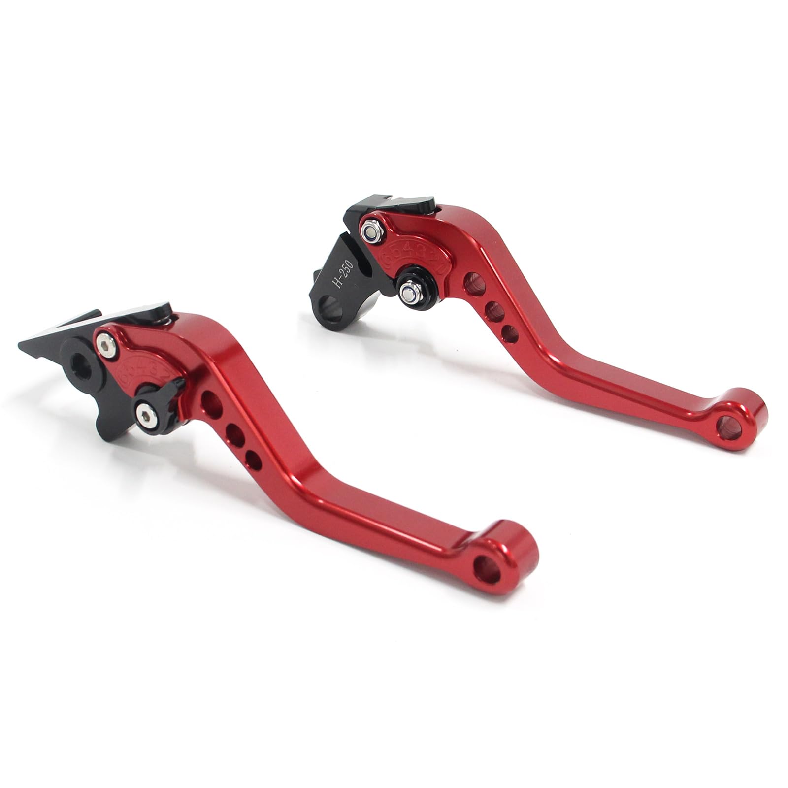 ホンダ CL250 Monkey 125 GROM 400X CBR400R(nc56) CBR250R(MC41)などに適用されますアルミニウム合金製の改造ブレーキクラッチレバー 6段階調整可能なショートタイプです