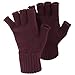 FLOSO® Ladies/Womens Winter Fingerless Gloves (One Size) (Black)