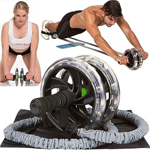 NEWCOMDIGI 1 Pc Wheel Pull Rope Durable Practical Resistance Exercise Bands Elastic Abdominal Wheel Auxiliary for Fitness-Fitness-Muscle Exercises(Without Wheel)