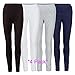 Contenta Women's High Waist Cotton Leggings Full Length w Spandex Juniors Also Plus Size