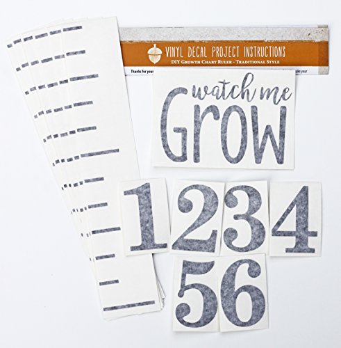Little Acorns DIY Vinyl Growth Chart Ruler Decal Kit, Watch Me Grow