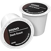 Amazon Brand - Solimo Coffee Pods, Dark Roast, Compatible with Keurig 2.0 K-Cup Brewers, 24 Count