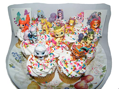 Disney Princess Palace Pets Figure Set of 12 Mini Cake Toppers / Cupcake Party Favor Decorations with Special Princess Temporary Tattoos! - Thumbnail 7