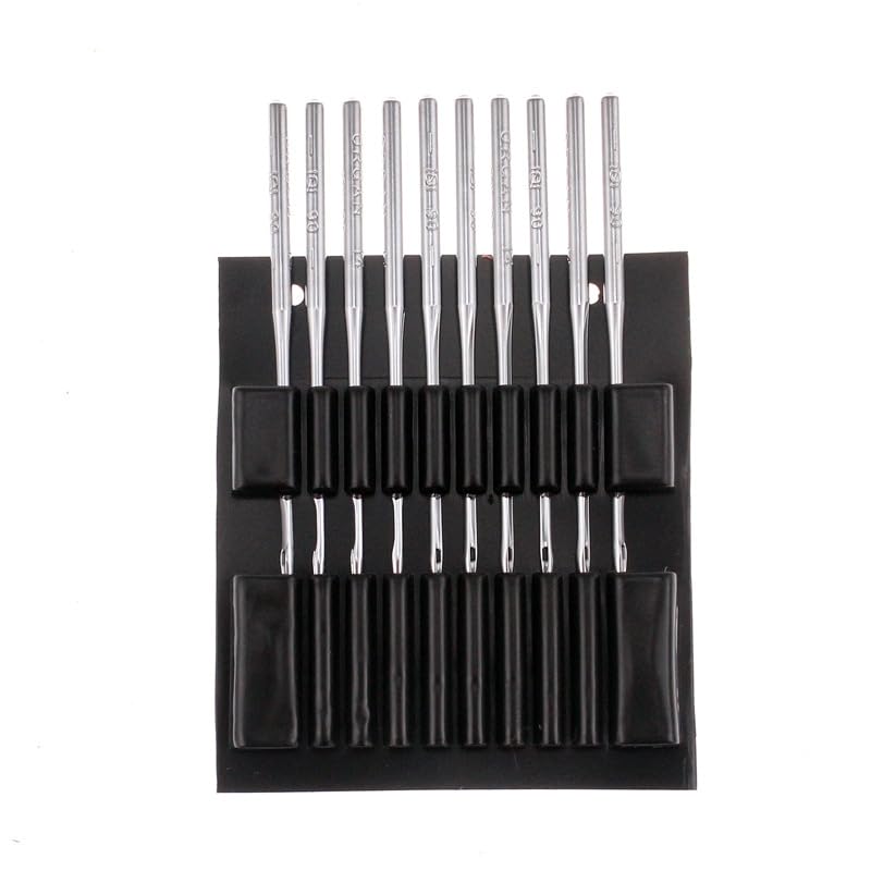 60 PCS Organ Industrial Single Needle DBX1 in Assorted Sizes 9,11,13,14,16,18 Japan Organ Sewing Machine Needles Compatible with/Replacement for JUKI Brand DDL Model and Much More