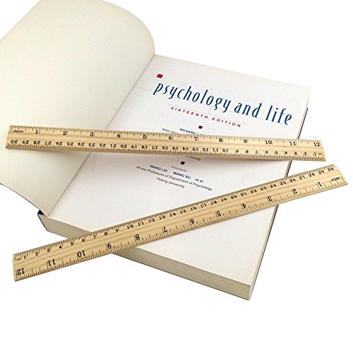 24 PCS Wood Ruler Double Sided Yardstick Student School Office Measuring Wooden Ruler Accurate Calibration Log Creative 2 Scale (12 inch and 30 cm) - Thumbnail 6