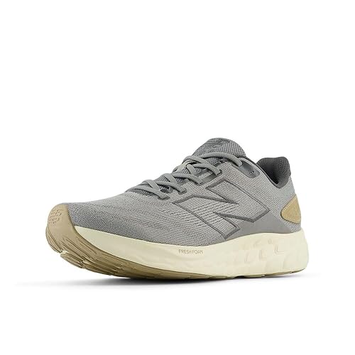New Balance Men's Fresh Foam 680 V8 Running Shoe, Slate Grey/Castlerock/Angora, 7.5 X-Wide