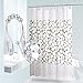 FINROS Decorative Shower Curtain Hooks, 12 Pcs Acrylic Double Glide Shower Curtain Hooks for Bathroom and Living Room (Clear)