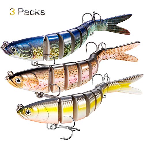 Fishing Lures Lifelike Topwater Bass Lures Artificial Multi Jointed