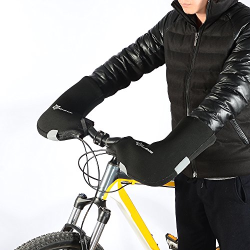 Docooler Neoprene Rainproof Winter Unisex MTB Motor Cycling Handlebar Bar End Mittens Mitts