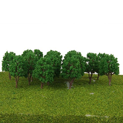 NUOLUX 20pcs Model Trees Landscape 1:150 7.5cm Model Train Scenery Landscape N Scale