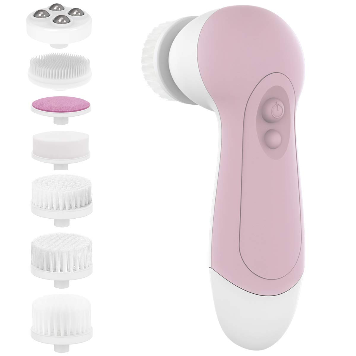 Facial Cleansing Brush, CLSEVXY Waterproof Face Spin Brush with 7 Exfoliating Brush Heads for Gentle Exfoliation and Deep Scrubbing, Removing Blackhead, Massaging: Beauty