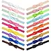 WillingTee Hairband, Baby Girls Headbands 3Inch 40 Colors Grosgrain Ribbon Hair Bows Choice for Baby Girls Infants Toddler Kids Teens and Children