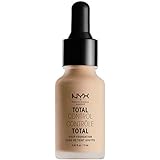 NYX PROFESSIONAL MAKEUP Total Control Drop Foundation, Natural, 0.43 Fluid Ounce