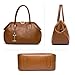 BOSTANTEN Women Leather Shoulder Bucket Handbag Tote Top-handle Purse (brownr)