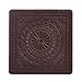 Drink Coasters,PU Leather Coasters for Drinks Glasses Set of 6 with Holder-Protect Furniture From Water Marks(Coffee)