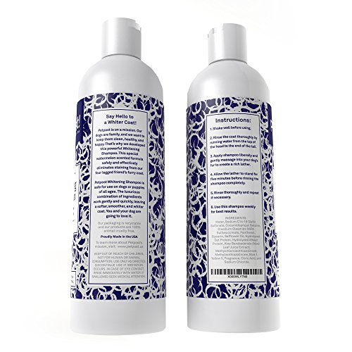 Petpost Dog Whitening Shampoo Best Lightening Treatment for Dogs