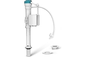 WINONLY Toilet Valve Replacement Kit Universal - Toilet Repair Kit Inside Tank Bowl Water Control, Leak-Proof American Standard Toilet Parts High Performance Fill Valve for Toilet Tank, Blue