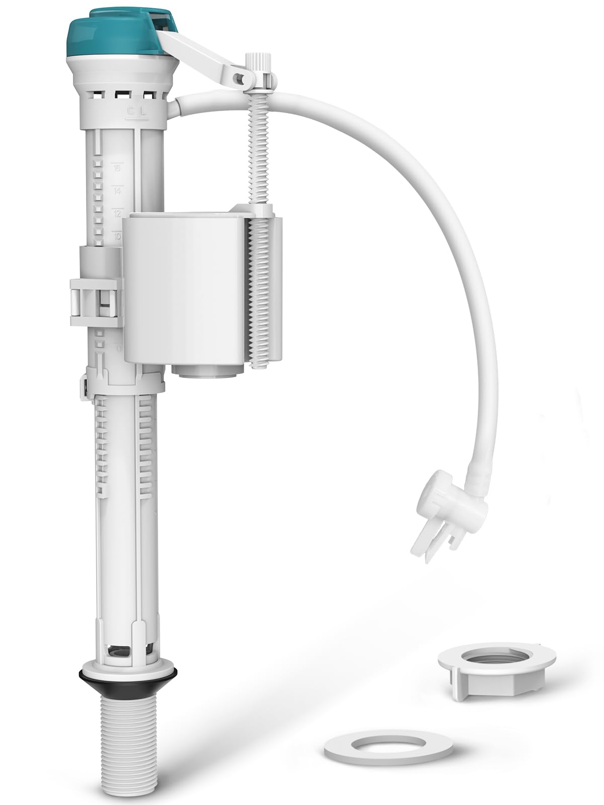 Photo 1 of Toilet Fill Valve Replacement Kit - Universal Toilet Repair Kit Inside Tank Anti Siphon Height Adjustable, Leak-Proof Easy Install Fill Valve Replacement Kit for Toilet Tank