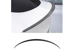 Arcoche Real Carbon Fiber Spoiler for Tesla Model 3 Performance Spoiler Wing Performance Rear Trunk Lip Tail Lid for Tesla 2016-2023(Real Carbon Fiber Matte)
