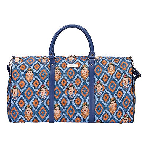 Signare Tapestry Large Duffle Bag Overnight Bags Weekend Bag for Women (Mexican Folk Art Frida Icon BHOLD-FKICON) โ image 1