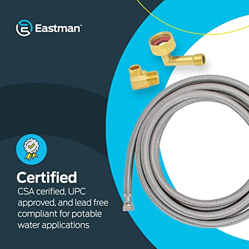 Eastman Dishwasher Installation Kit, 3/8 Inch Compression, 3/8 Inch MIP