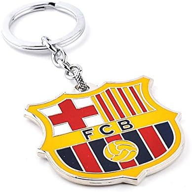 Aai FCB Barcelona Football Team Metal Multicolour Keychain