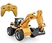 Huina 2.4Ghz Radio Control Alloy 6 Channel 4 Wheel Excavator Remote Control High Simulation Truck