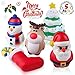 Christmas Squishy Toys Includes Santa, Christmas Tree, Reindeer,Stocking & Snowman Kawaii Slow Rising Squishy Toys 5 Pack