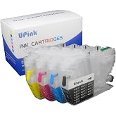 UPink LC3011 LC3013 XL Empty refillable Ink Cartridge Compatible for Brother MFC-J491DW MFC-J497DW MFC-J690DW MFC-J895DW J497DW J491DW J690DW J895DW