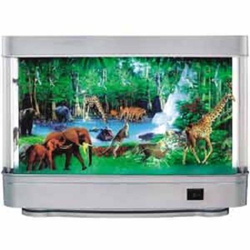 Nursery kids room motion moving zoo jungle animals picture
