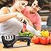 BOOCOSA Kitchen Knife Sharpener – The best 3-Stage Diamond Knife Sharpener Sharpening System Suit for Any Type of Knife, and Ergonomically Designed is Chef’s Choice Knife Sharpener … (Black)