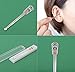 Ear Cleaning Removal Value Kit - 1X Silver Plated Ear Wax Pick + 2X Handmade Bamboo Ear Wax Picks, Set of 3