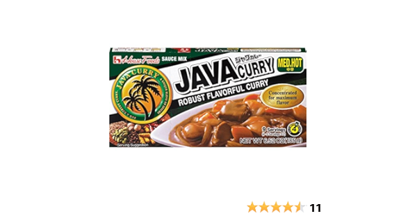 Amazon Com House Foods Java Curry Medium Hot 7 8 Ounce Boxes Pack Of 10 Curry Powder Grocery Gourmet Food