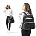 SoHo Blake Diaper Backback Bag 5Pc Chevron, Black
