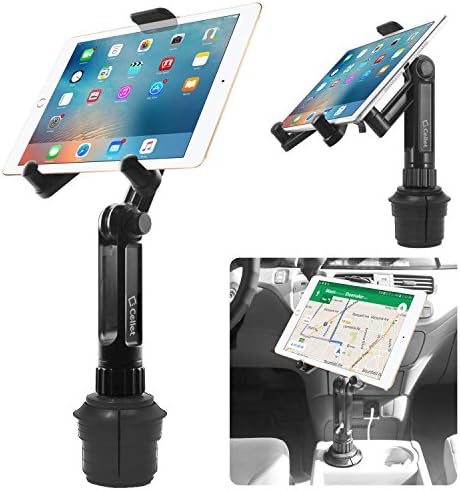 Cup Holder Tablet Mount, Tablet Car Cradle Holder Made by Cellet Compatible for 2021 iPad Pro New Air iPad Mini Samsung Galaxy Tab S7 S6 Lite S5e A7 Amazon Fire 7 HD 10 9 Microsoft Surface Go2 etc. Cup Holder Tablet Mount, Tablet Car Cradle Holder Made by Cellet Compatible for 2021 iPad Pro New Air iPad Mini Samsung Galaxy Tab S7 S6 Lite S5e A7 Amazon Fire 7 HD 10 9 Microsoft Surface Go2 etc.