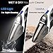 Handheld Vacuum, LOZAYI 7KPA Cordless Hand Vacuum Cleaner Rechargeable Hand Vac, LED Light 100W Stronger Cyclonic Suction Lightweight Wet/Dry Vacuum for Home Pet Hair Car Cleaning