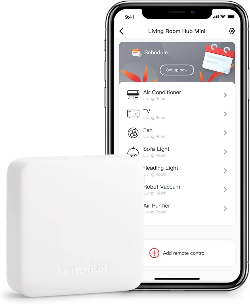 SwitchBot Hub Mini Smart Control Universal Hub for IR Remote WiFi Alexa Google