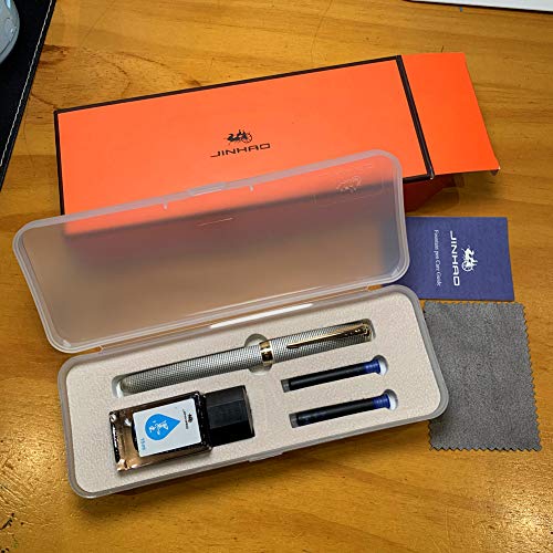 Jinhao [Chainmail] Fountain Pen, Retro Copper barrel and Gold trim