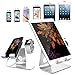 ZVEproof Desktop Cell Phone Stand, Phone Dock Cradle Tablet Stand Holder, for Switch, iWatch, iPad, E-Reader, Mobile Phone, Android Smartphone, iPhone 12 Xs Max Charging (with 42mm Case), Silver
