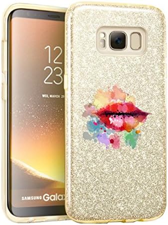 Case Compatible with Samsung Galaxy S8 Plus Case Soft Shell + Hard Shell Bling Sparkle for Galaxy S8 Plus/Samsung Galaxy S8