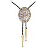 GelConnie Bolo Tie for Men Western Cowboy Golden