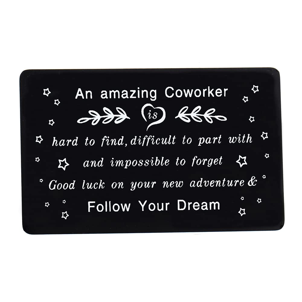 Leaving Gifts for Colleagues Coworker Gifts Wallet Insert Card Inspirational Gifts for Coworker Employee Coach Mentor Social Appreciation Gifts Christmas Birthday Gifts