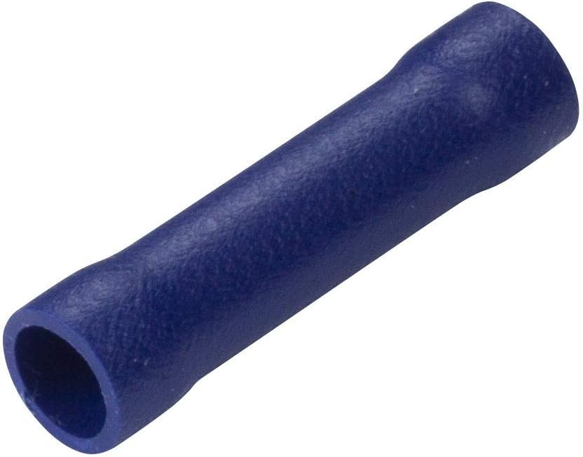 GTSE 100 Pack of Blue Butt Connectors - 4.0mm - Premium Pre-insulated Crimp Terminals