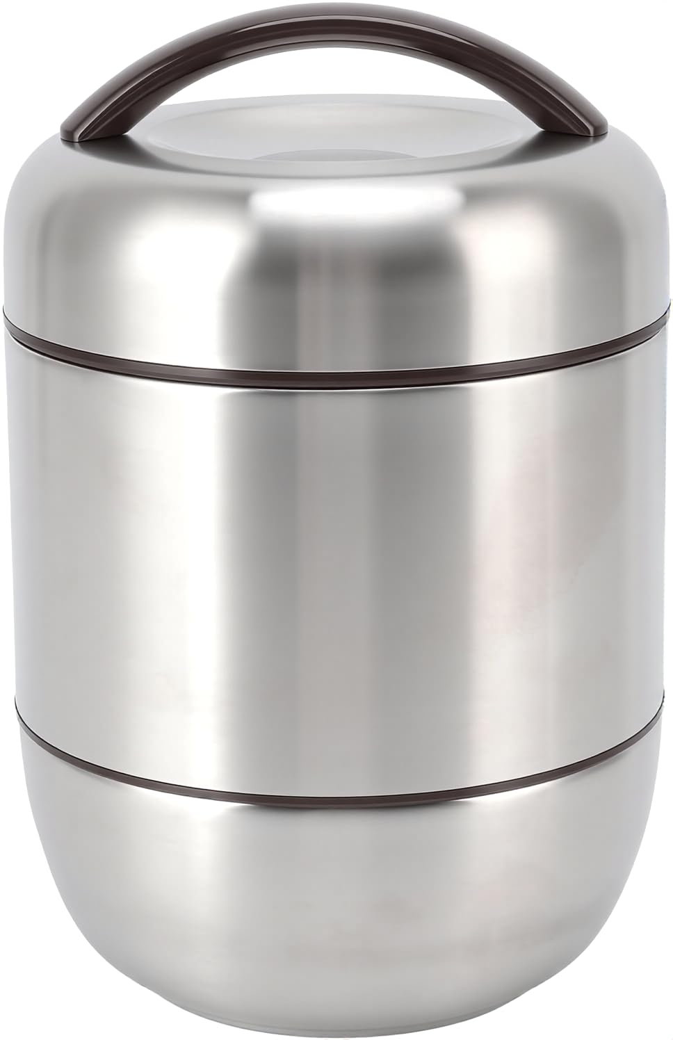 Box Insulation Lunch Box 304 Stainless Steel Lunch Container 4 Layer Stackable Compartment Leakproof Thermal Lunch Box for Office Work Home Picnic Outdoor