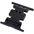 HobbyPark Aluminum Center Frame Brace Transmission Skid Plate for AXIAL SCX10 1/10 RC Rock Crawler Car Option Parts (Black)